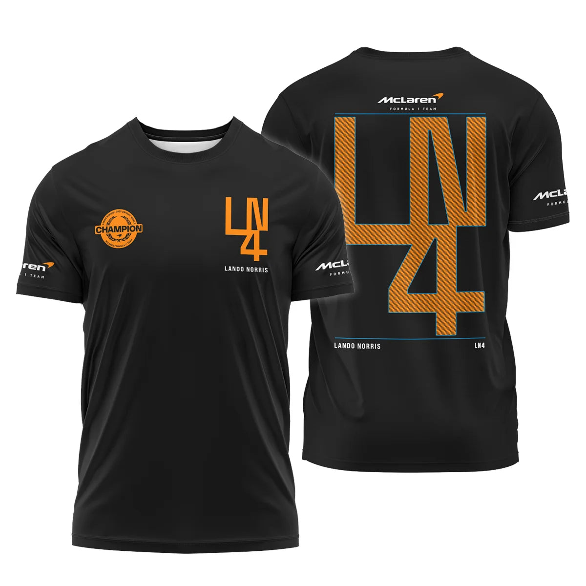 Lando Norris LN4 World Champion McLaren F1 Team T-Shirt BLVALN051225A8TS