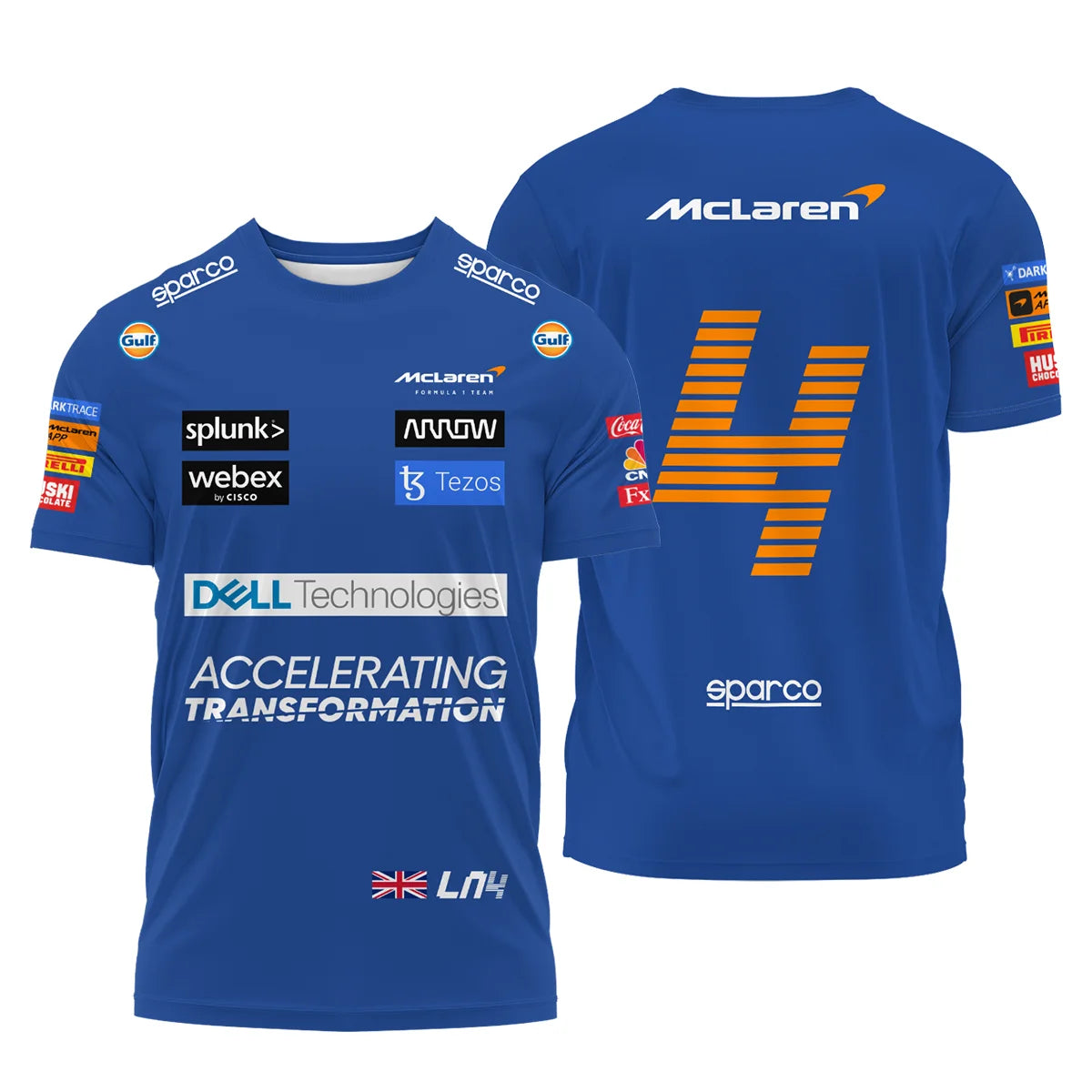 2022 Lando Norris Racing Suit McLaren F1 T-Shirt BLVALN120825A2TS
