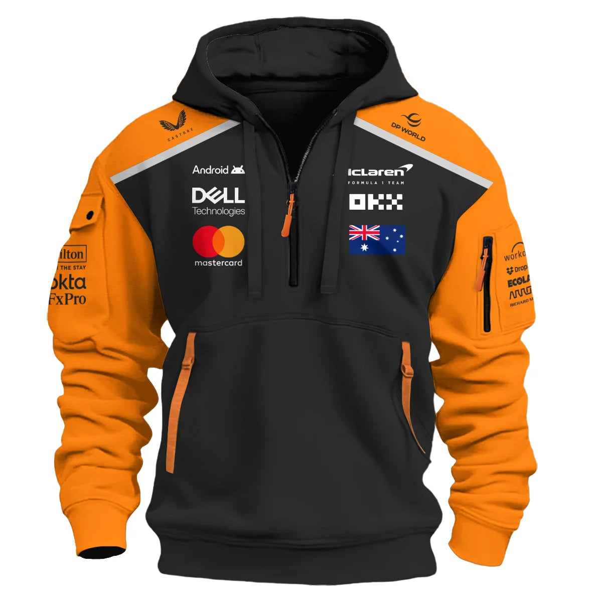 From #81 To #1 Oscar Piastri McLaren F1 Limited Edition Hoodie Half Zipper BL4725A1HDF