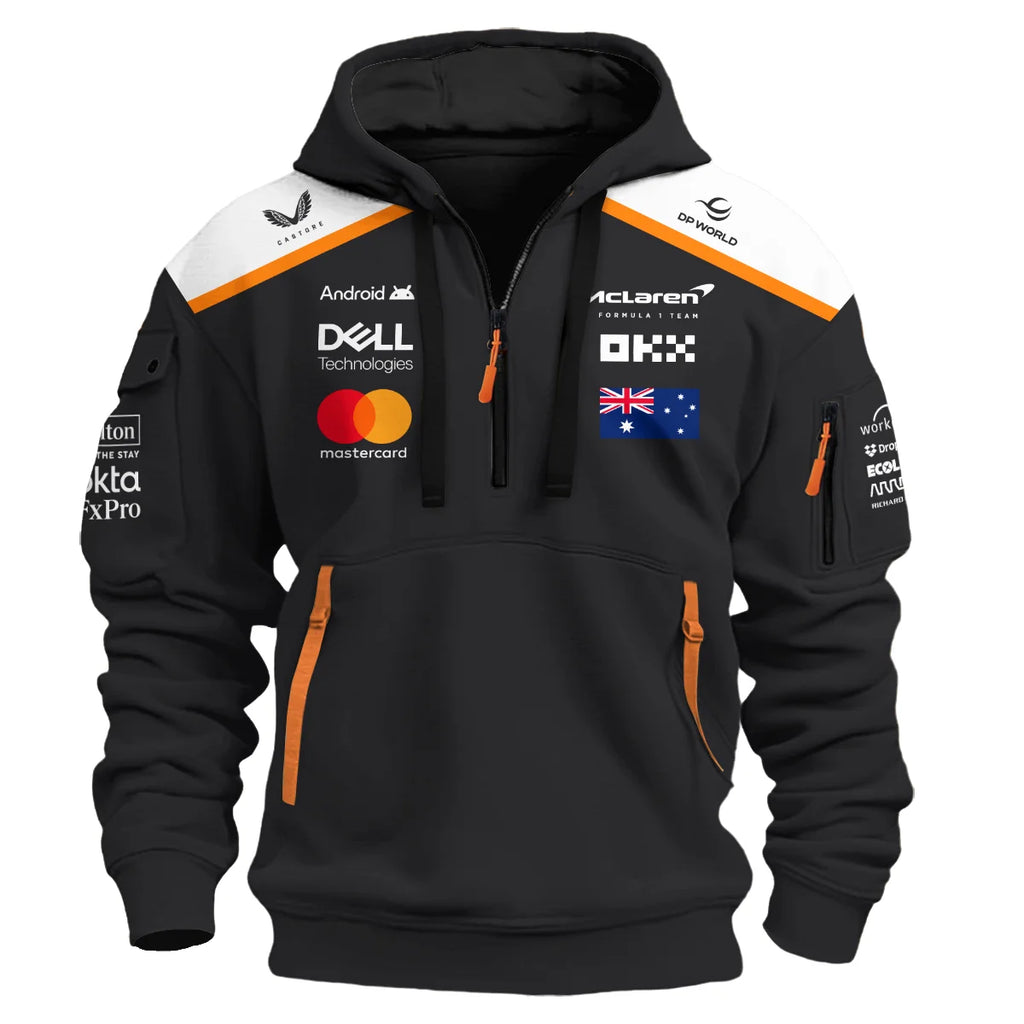 Oscar Piastri OP81 McLaren F1 Exclusive Hoodie Half Zipper BLF19625A4HDF