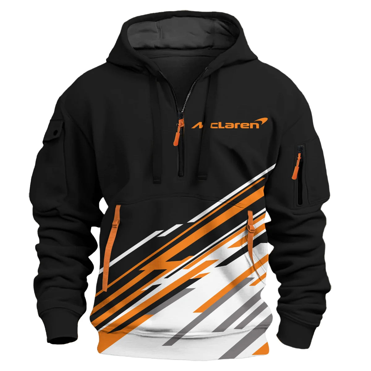 Lando Norris McLaren F1 Exclusive Logo Hoodie Half Zip BLMCL10425A23HZ