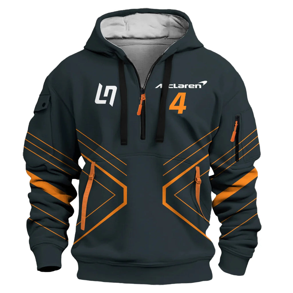 LN4 Papaya Team Exclusive Logo Hoodie Half Zip BLMCL10425A33HZ