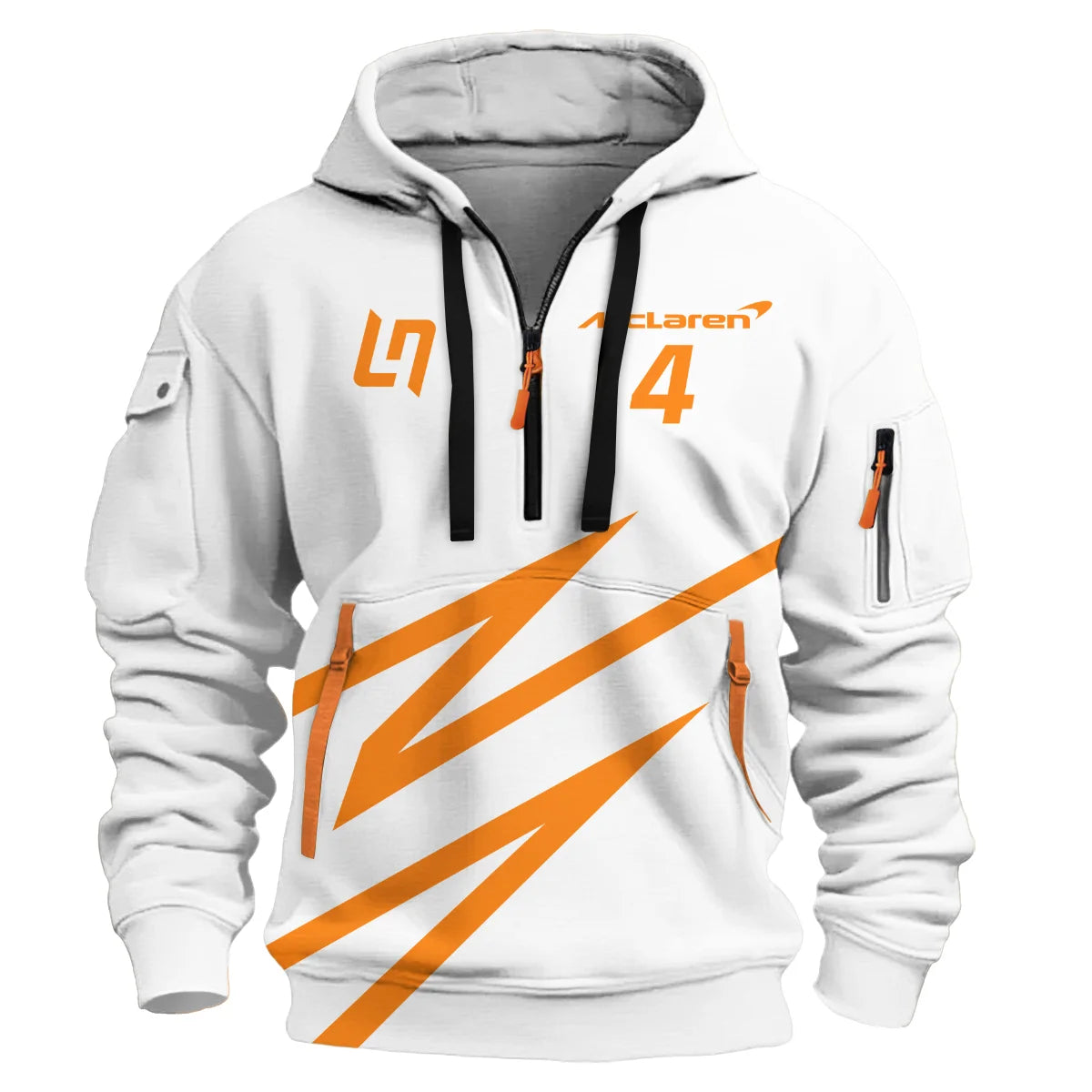 Lando Norris McLaren F1 Exclusive Logo Hoodie Half Zip BLMCL10425A43HZ