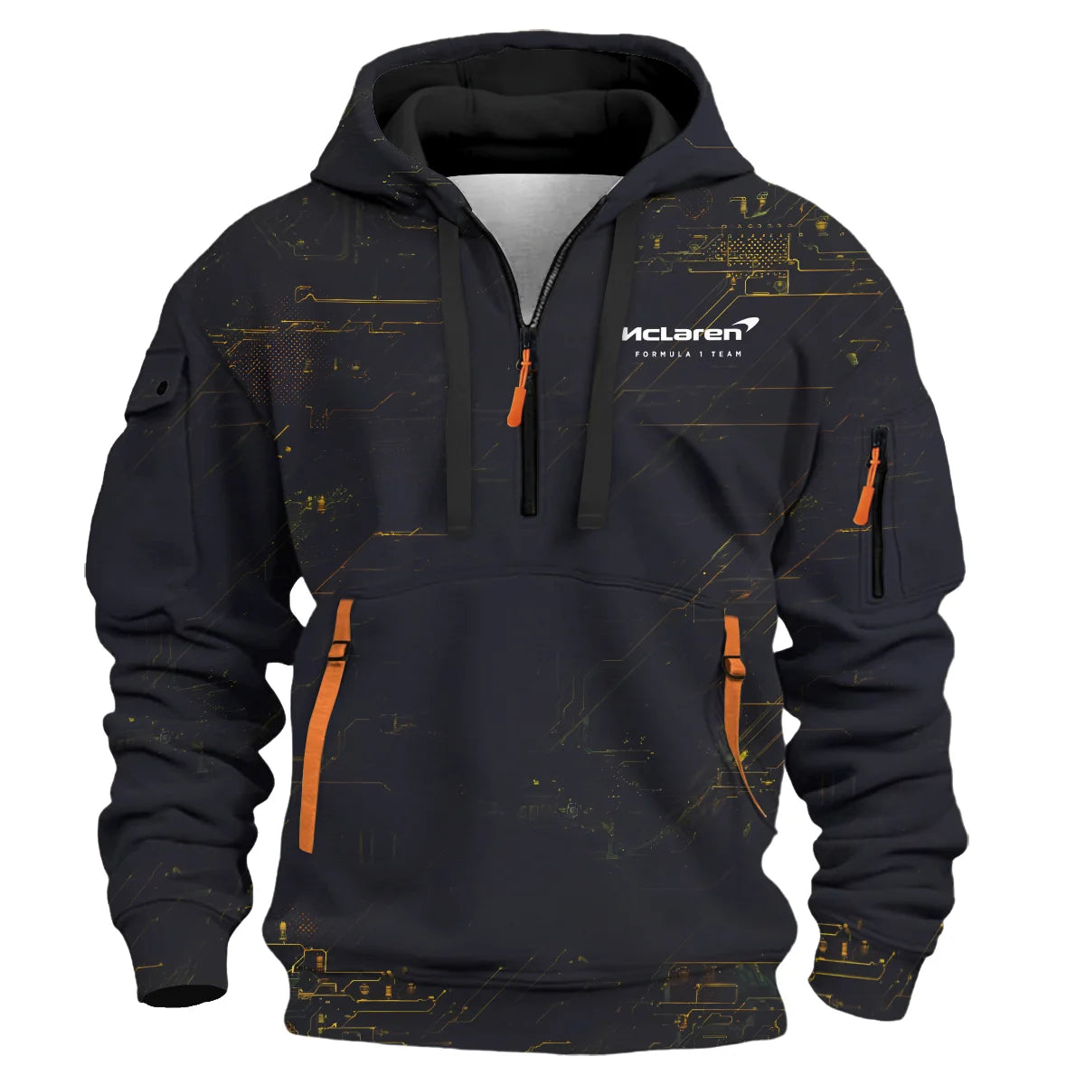 First Time Champion Lando Norris McLaren F1 Team Hoodie Half Zip BLNRWDCA11HDF