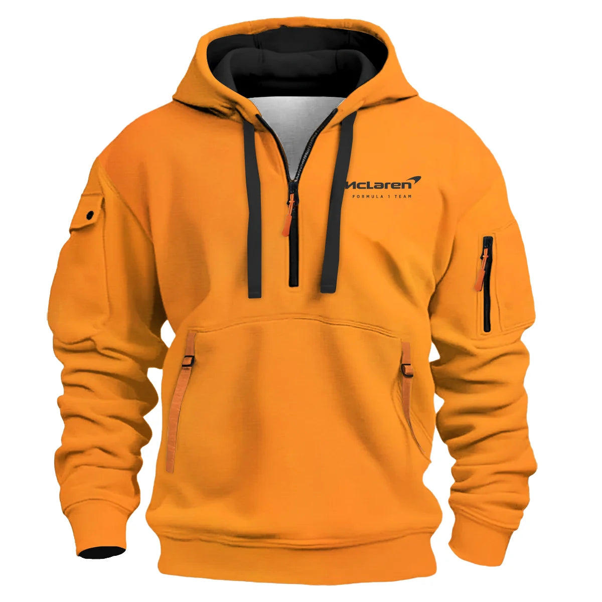 2025 Champion Lando Norris McLaren F1 Team Hoodie Half Zip BLNRWDCA12HDF