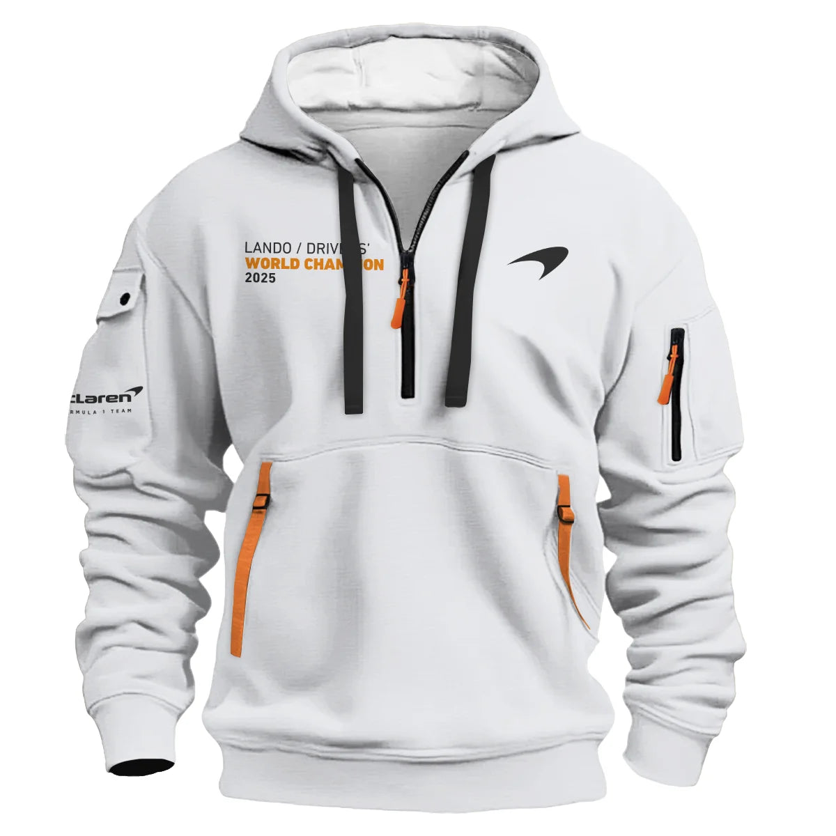Welcome To The Club Lando Norris McLaren F1 Team Hoodie Half Zip BLNRWDCA14HDF
