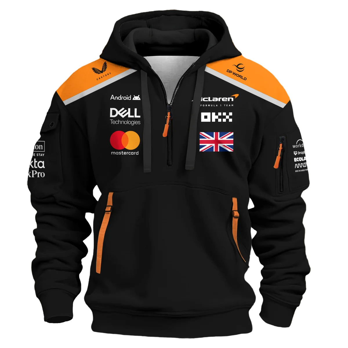 More Than A Champion Lando Norris McLaren F1 Team Hoodie Half Zip BLNRWDCA2HDF