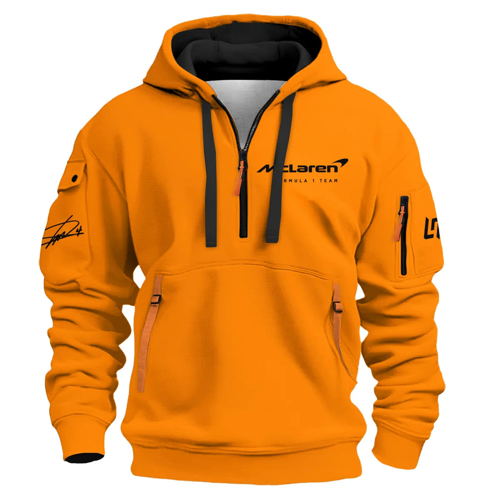 2025 F1 Driver Champion Lando Norris McLaren F1 Team Hoodie Half Zip BLNRWDCA6HDF