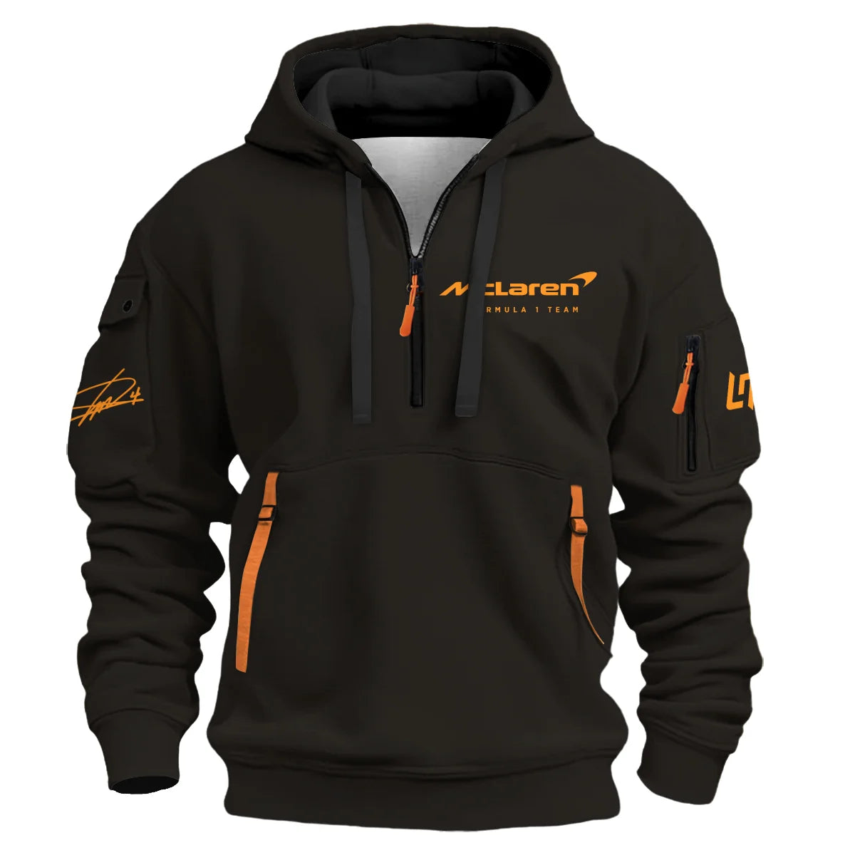 World Championship 2025 Lando Norris McLaren F1 Team Hoodie Half Zip BLNRWDCA7HDF