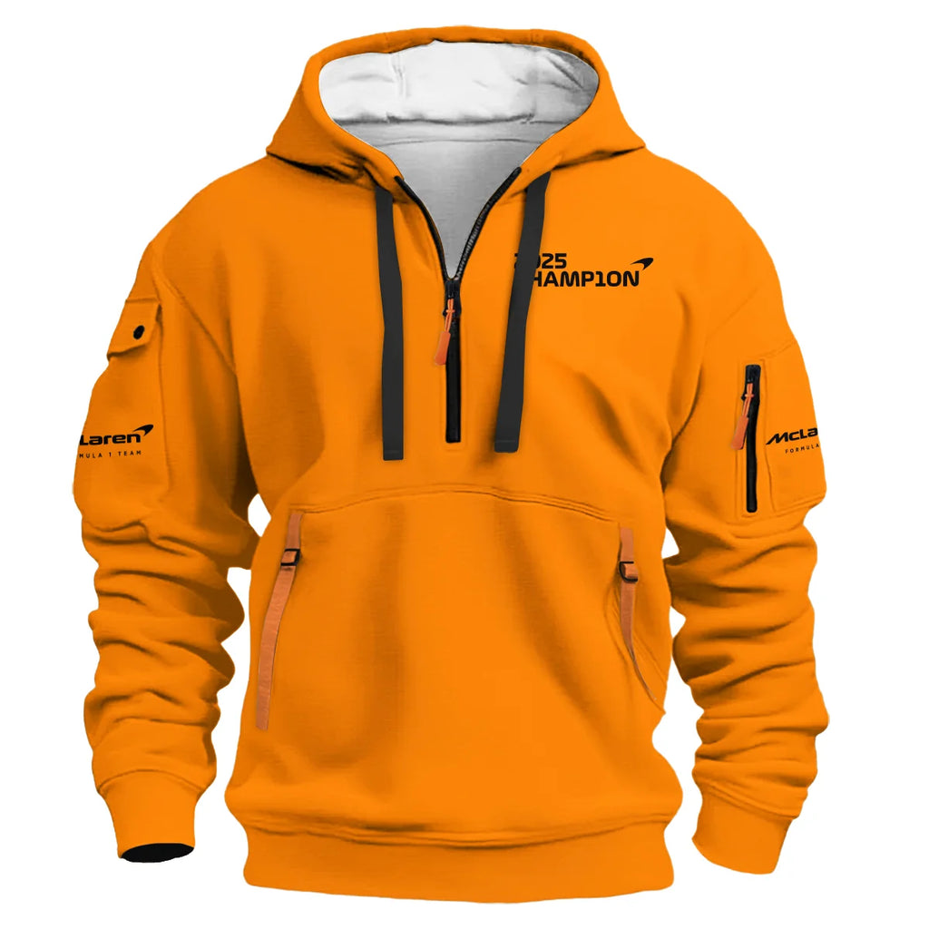 2025 Driver Champion Lando Norris McLaren F1 Team Hoodie Half Zip BLNRWDCA9HDF