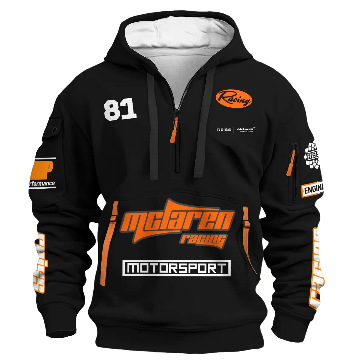 Limited Edition Oscar Piastri Reiss x McLaren - Hoodie Half Zip BLOP31125A2HDF