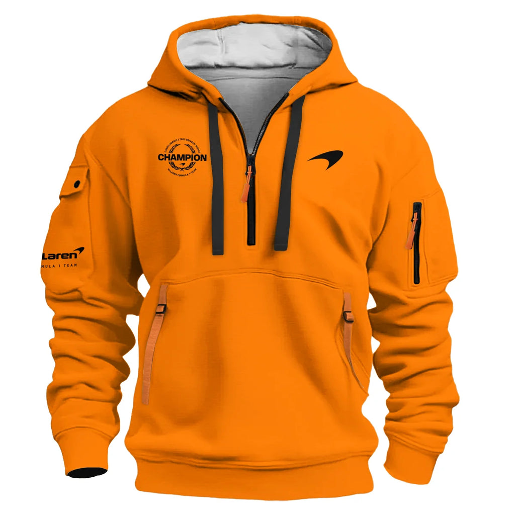 Lando Norris 2025 Drivers’ World Champion McLaren F1 Team Hoodie Half Zip BLVALN051225A4HDF