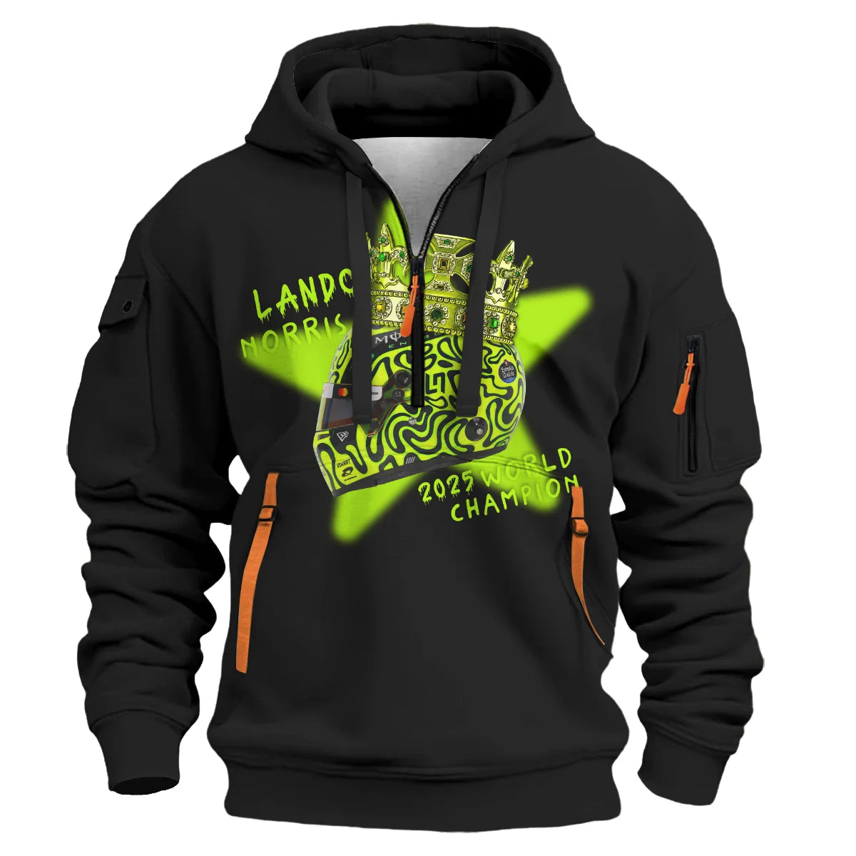 Lando Norris Crown World Champion Hoodie Half Zip BLVALN051225A6HDF