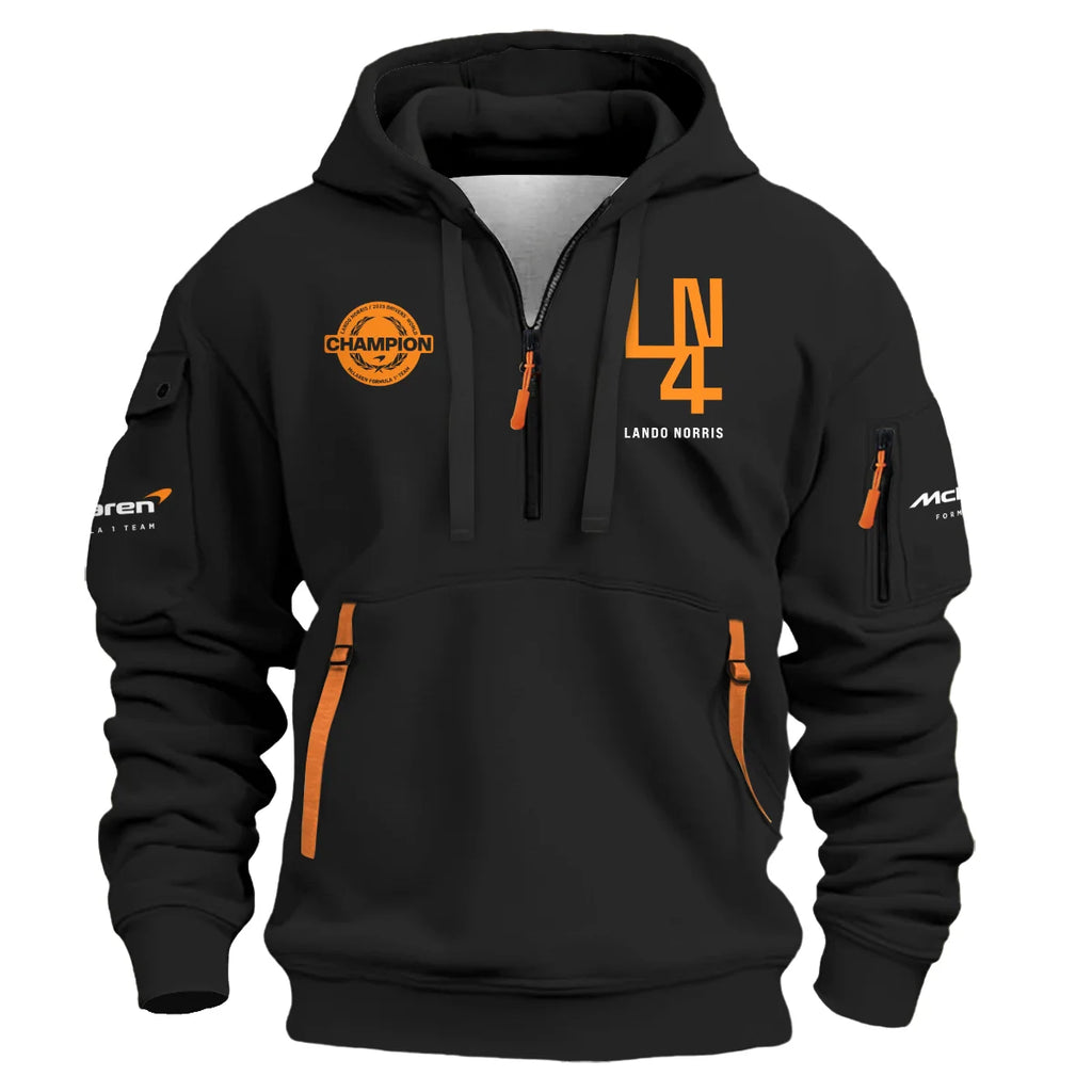 Lando Norris LN4 World Champion McLaren F1 Team Hoodie Half Zip BLVALN051225A8HDF