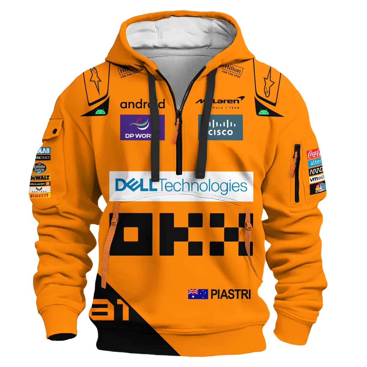 2024 Oscar Piastri Racing Suit McLaren F1 Hoodie Half Zipper BLVAOP150825A5HDF