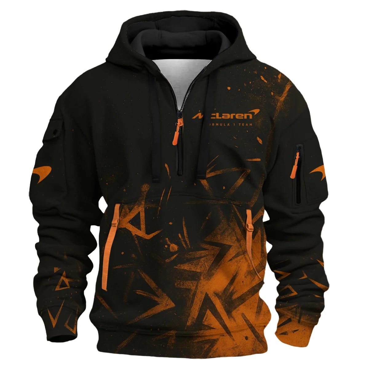 Lando Norris McLaren F1 Exclusive Logo Hoodie Half Zip BLMCL3525A3NR3HZ
