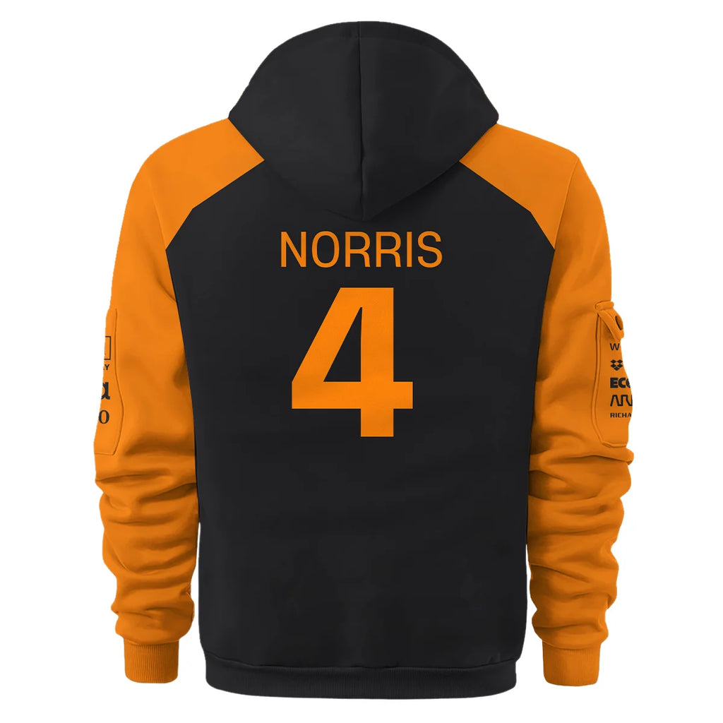 Lando Norris McLaren Formula One Exclusive Logo Hoodie Half Zipper BLF1290325A2MCLHDF