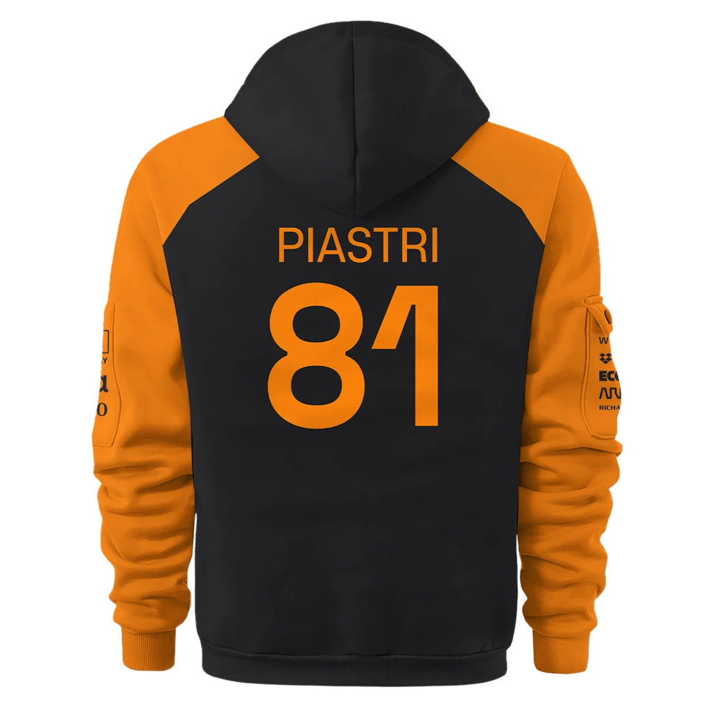 Oscar Piastri McLaren Formula One Exclusive Logo Hoodie Half Zipper BLF1290325A4MCLHDF