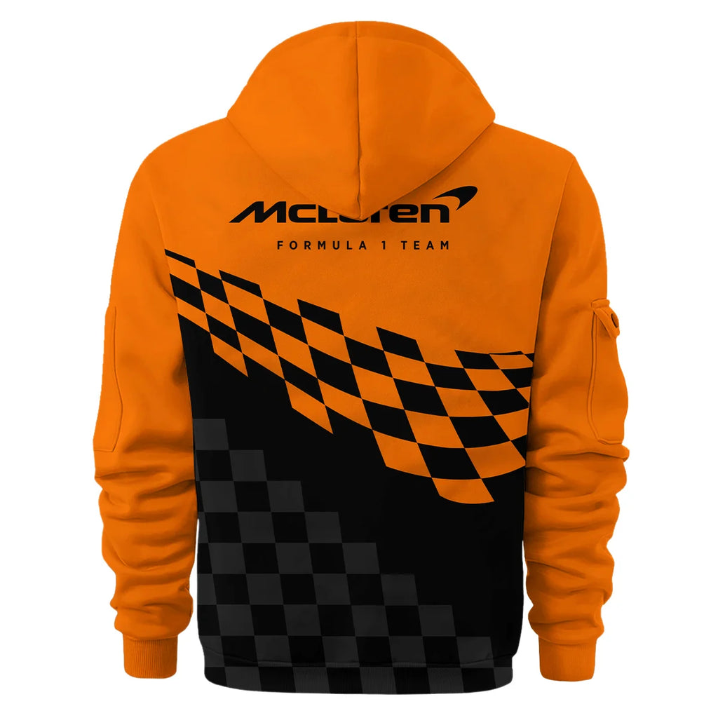 Lando Norris McLaren F1 Exclusive Logo Hoodie Half Zip BLMCL10425A13HZ