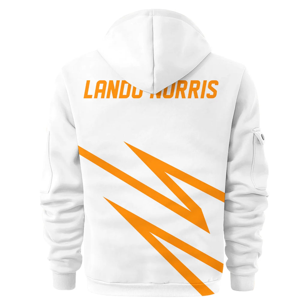 Lando Norris McLaren F1 Exclusive Logo Hoodie Half Zip BLMCL10425A43HZ