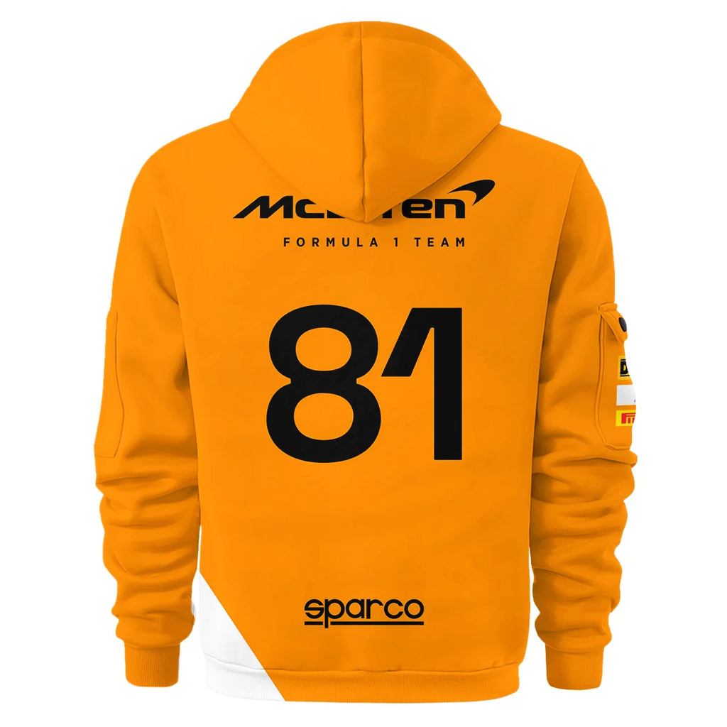 2023 Oscar Piastri Racing Suit McLaren F1 Hoodie Half Zipper BLVAOP150825A1HDF