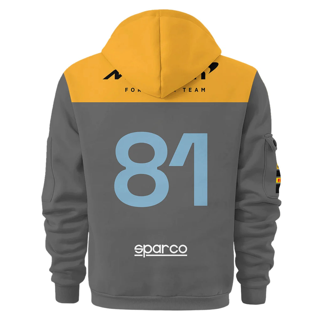 2023 Oscar Piastri Racing Suit McLaren F1 Hoodie Half Zipper BLVAOP150825A3HDF