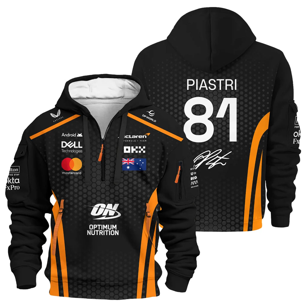 Limited Edition OP81 Papaya Team - Hoodie Half Zip BLOP14925A1HDF