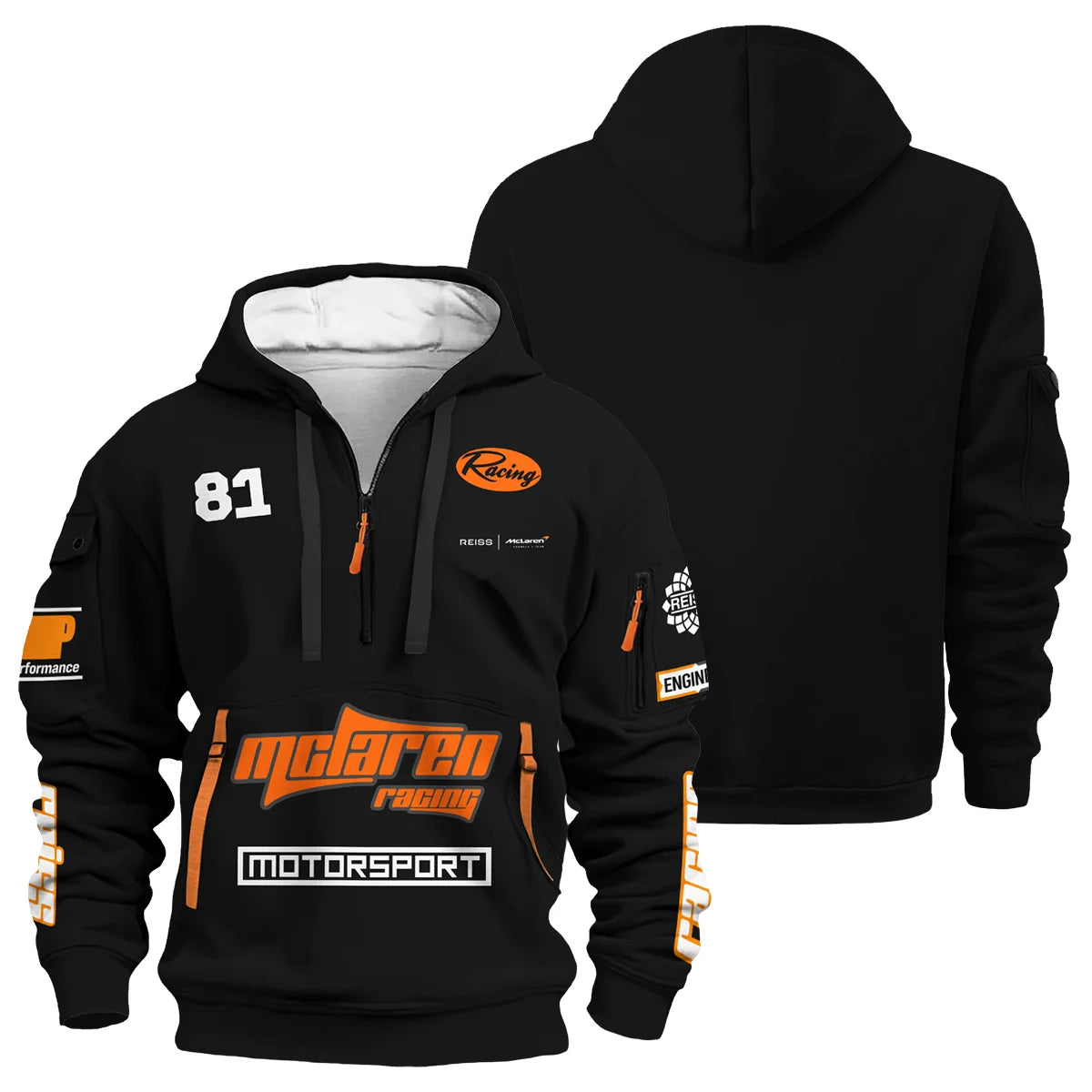 Limited Edition Oscar Piastri Reiss x McLaren - Hoodie Half Zip BLOP31125A2HDF