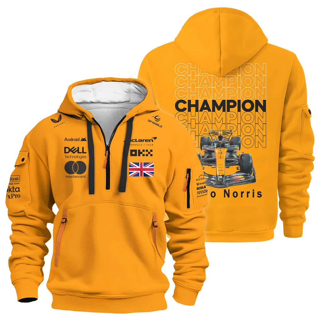 Champion 2025 Lando Norris McLaren F1 Team Hoodie Half Zip BLVALN051225A2HDF