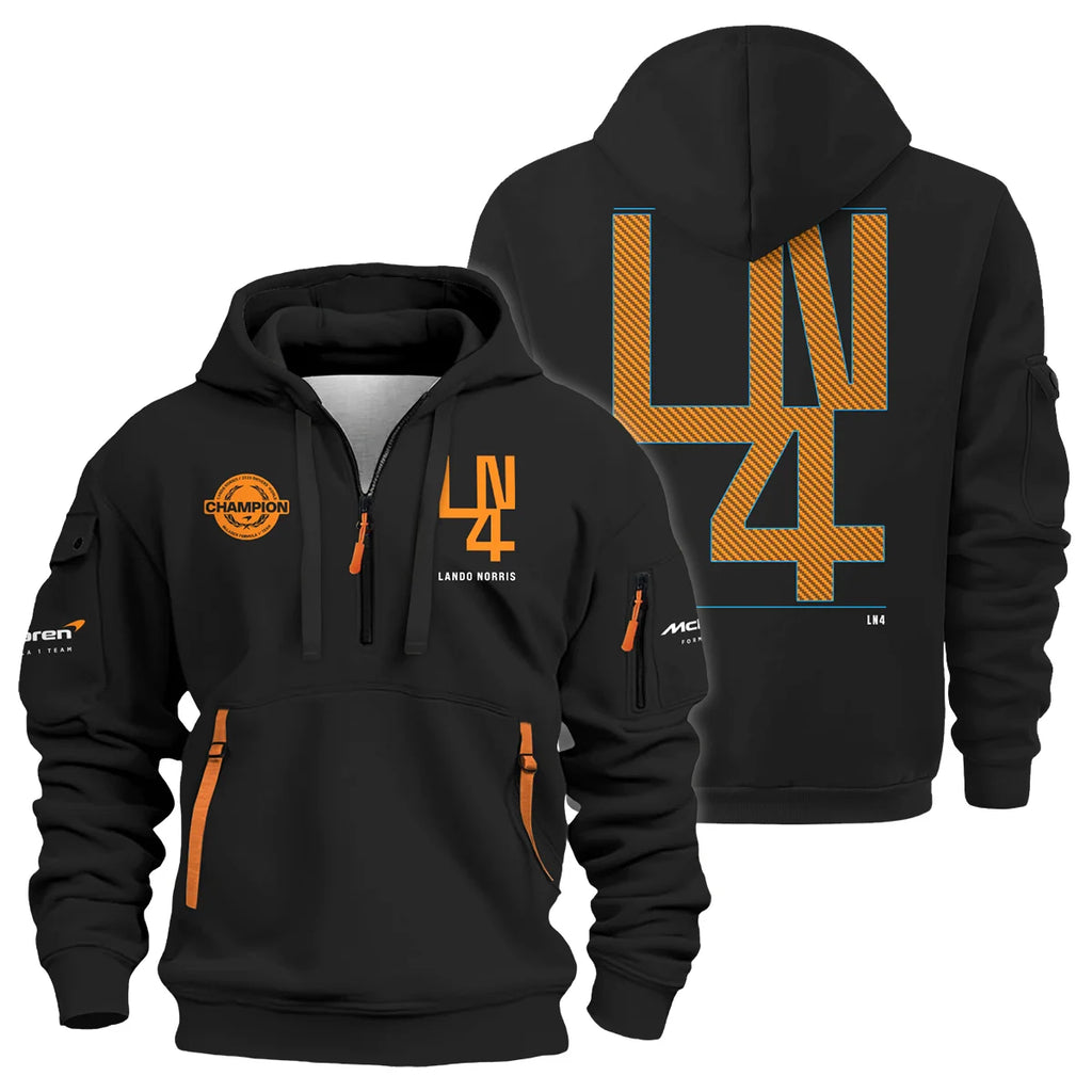 Lando Norris LN4 World Champion McLaren F1 Team Hoodie Half Zip BLVALN051225A8HDF