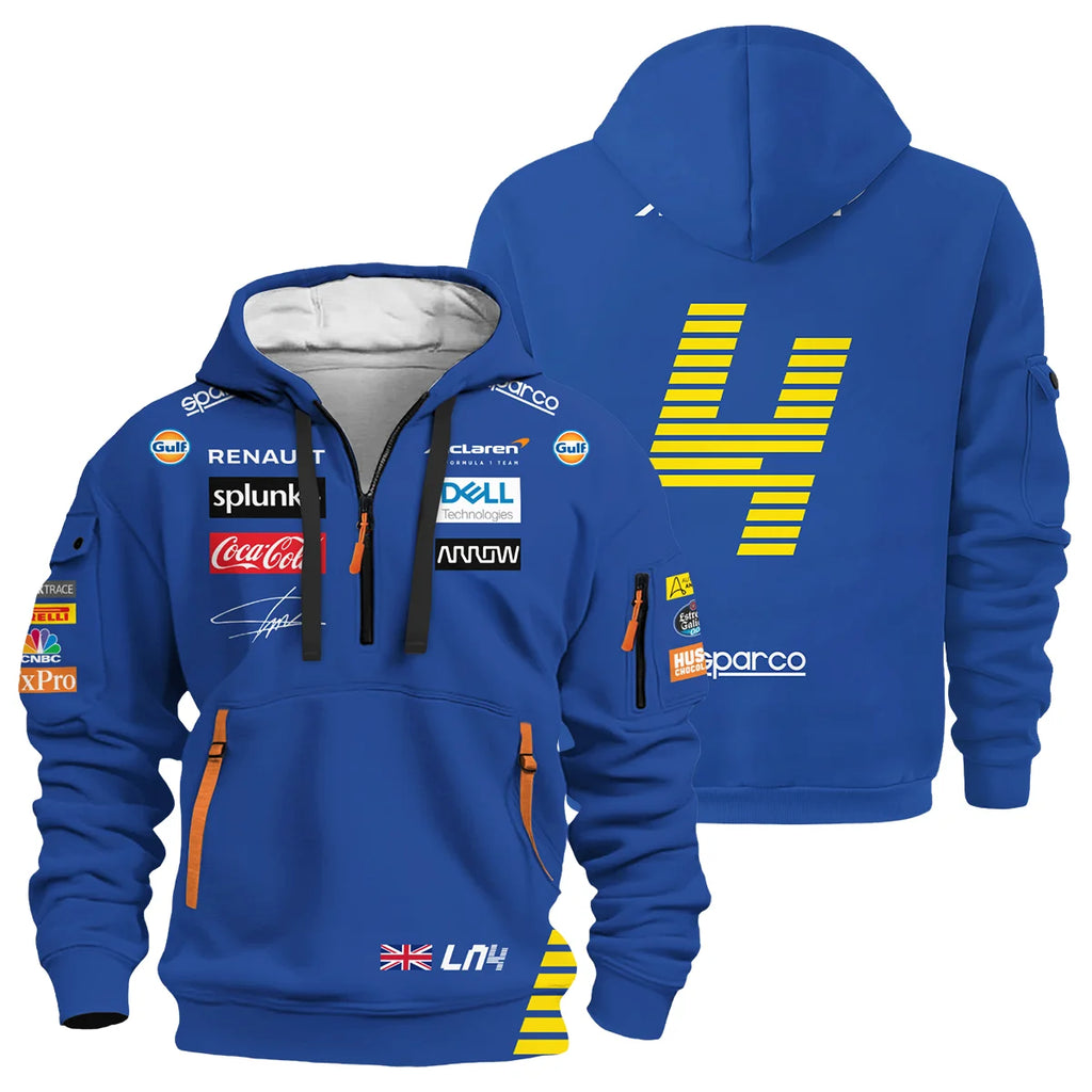 2020 Lando Norris Racing Suit McLaren F1 Hoodie Half Zipper BLVALN120825A1HDF