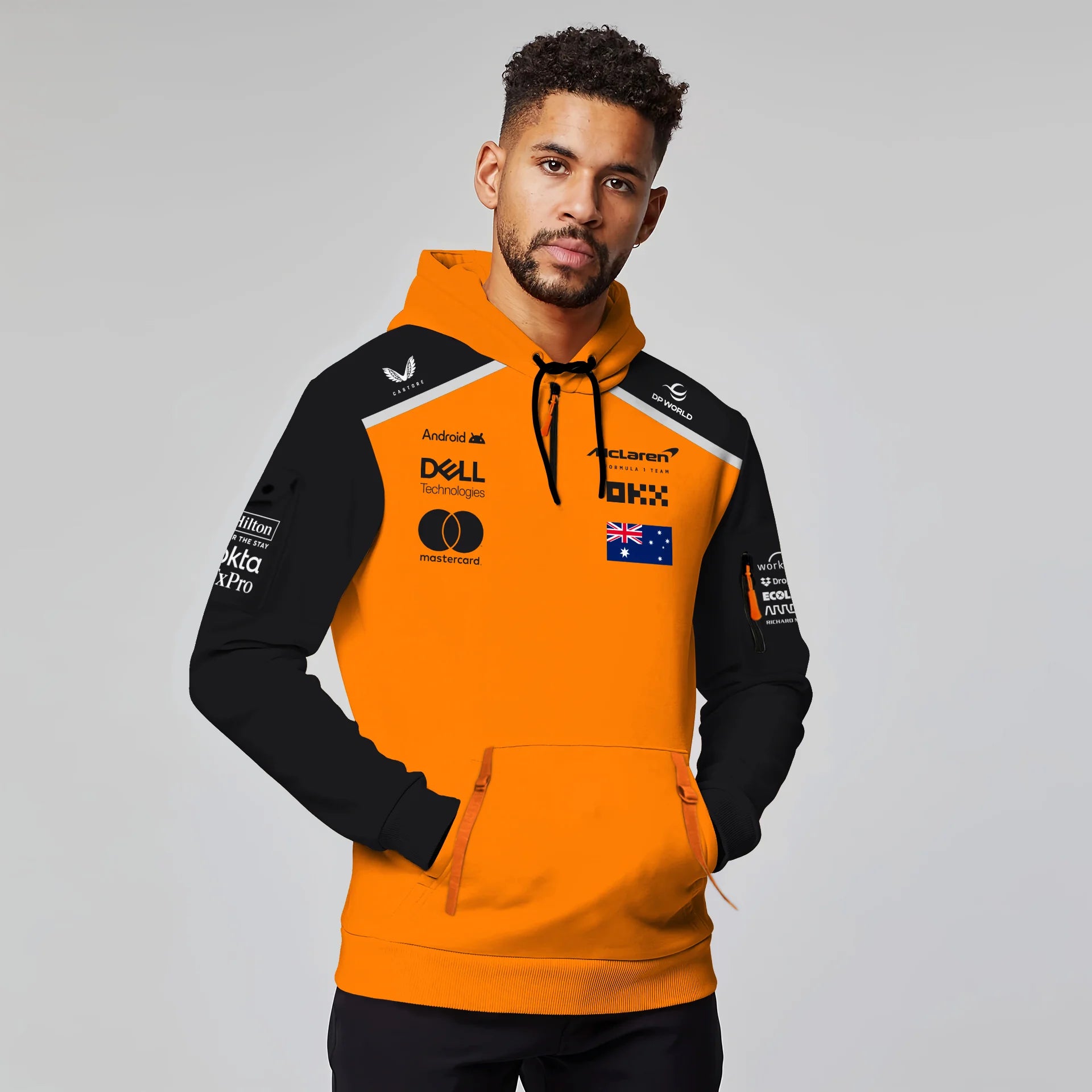 Oscar Piastri McLaren Formula One Exclusive Logo Hoodie Half Zipper BLF1290325A3MCLHDF