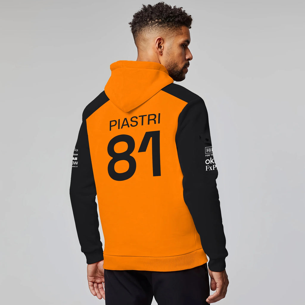 Oscar Piastri McLaren Formula One Exclusive Logo Hoodie Half Zipper BLF1290325A3MCLHDF