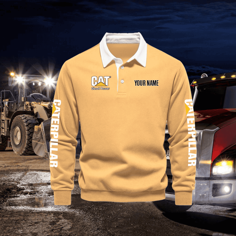 CAT Long Sleeve Polo Shirt