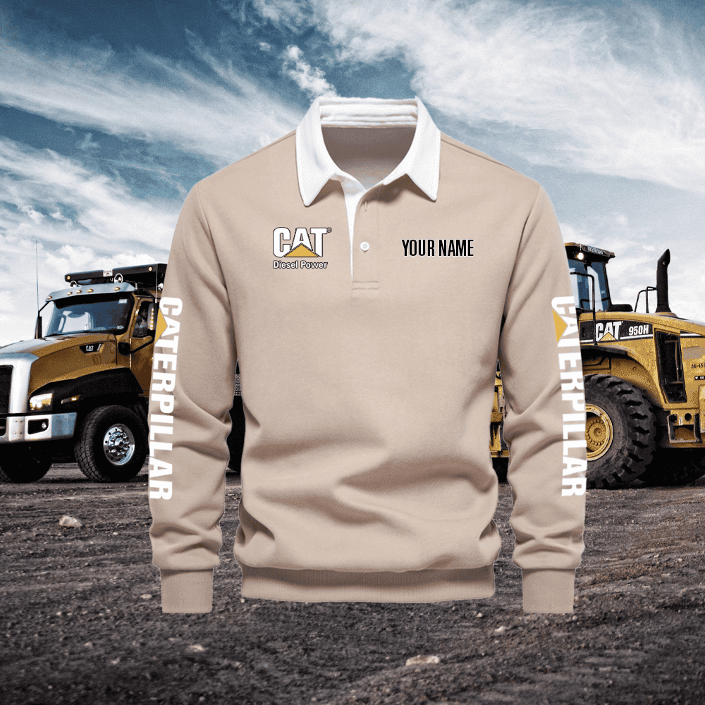CAT Long Sleeve Polo Shirt