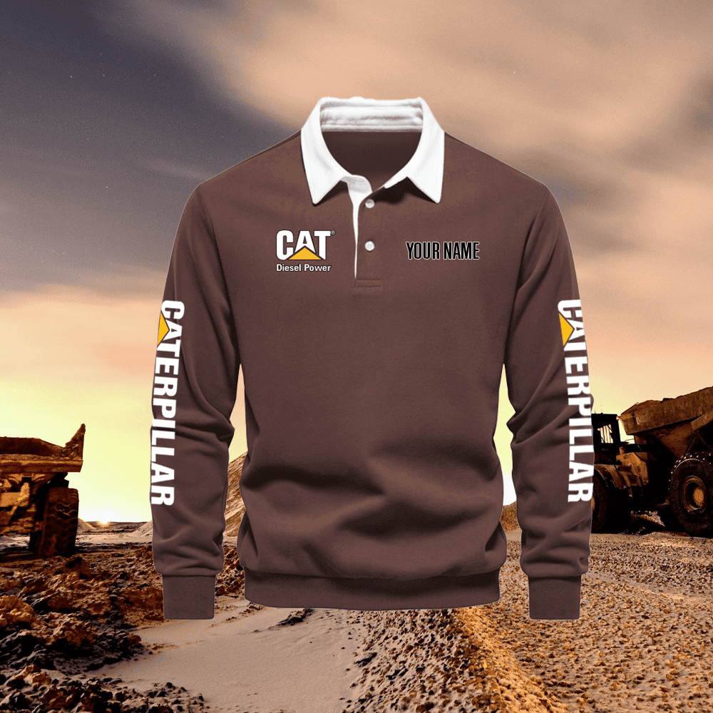 CAT Long Sleeve Polo Shirt