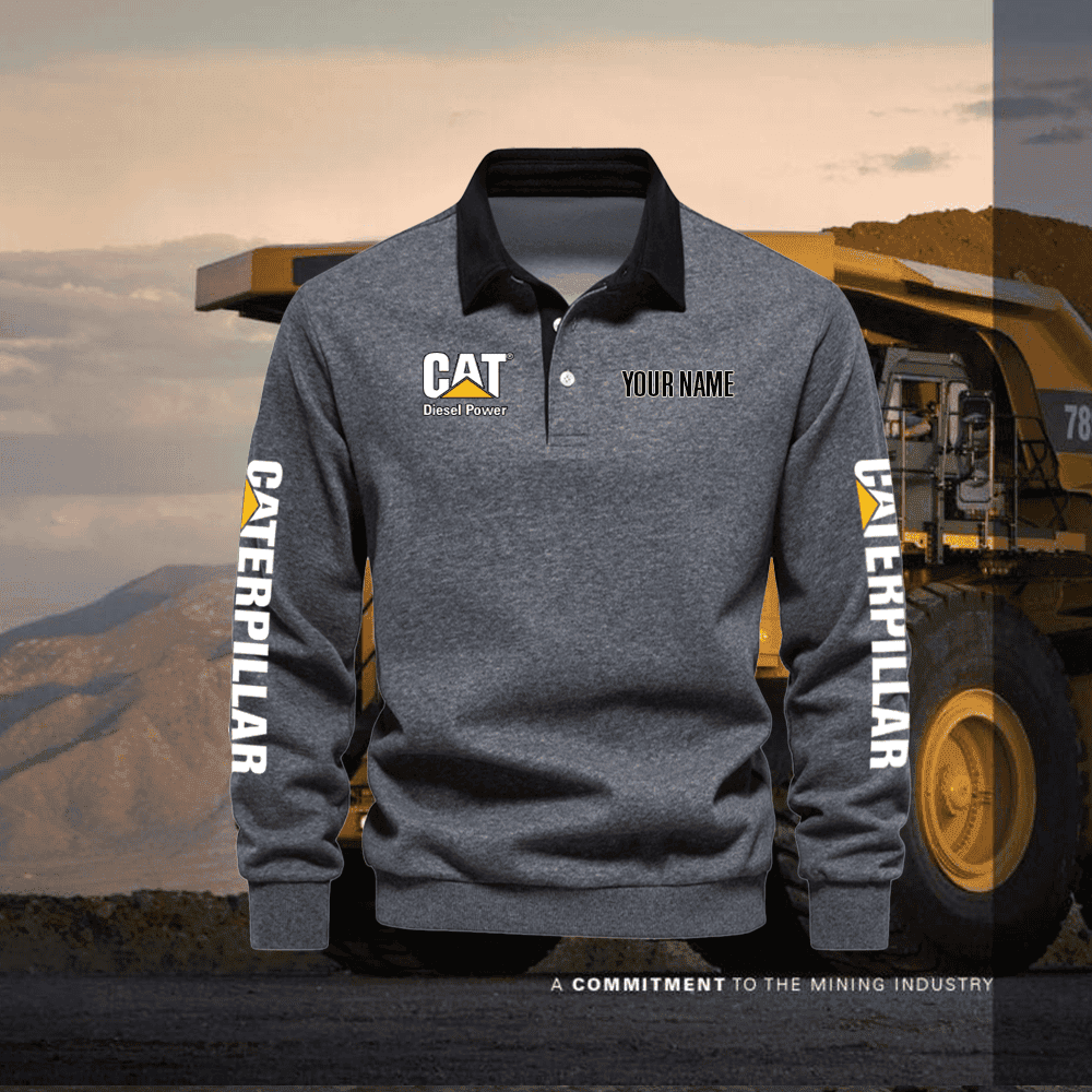 CAT Long Sleeve Polo Shirt