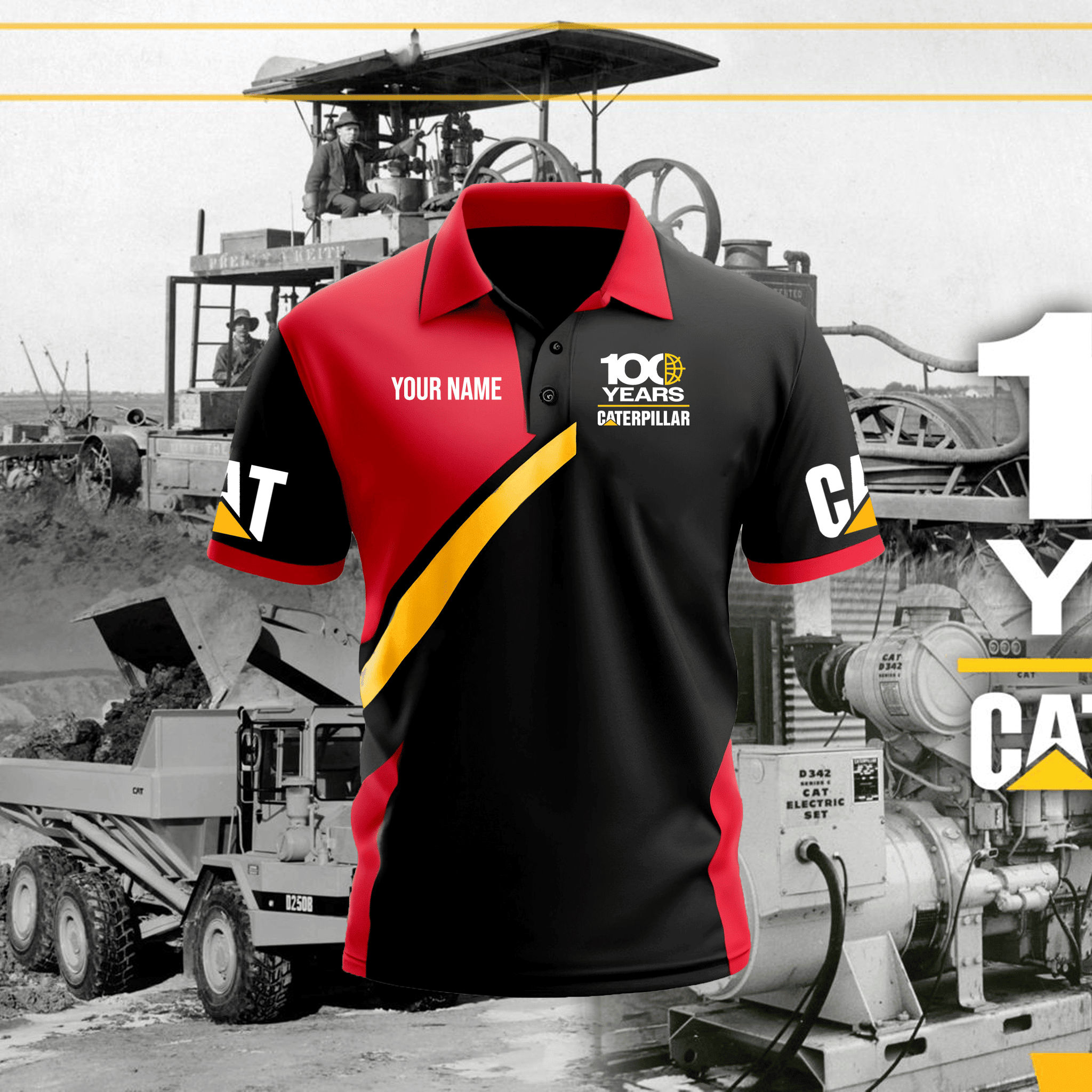 CAT 100th Polo Shirt