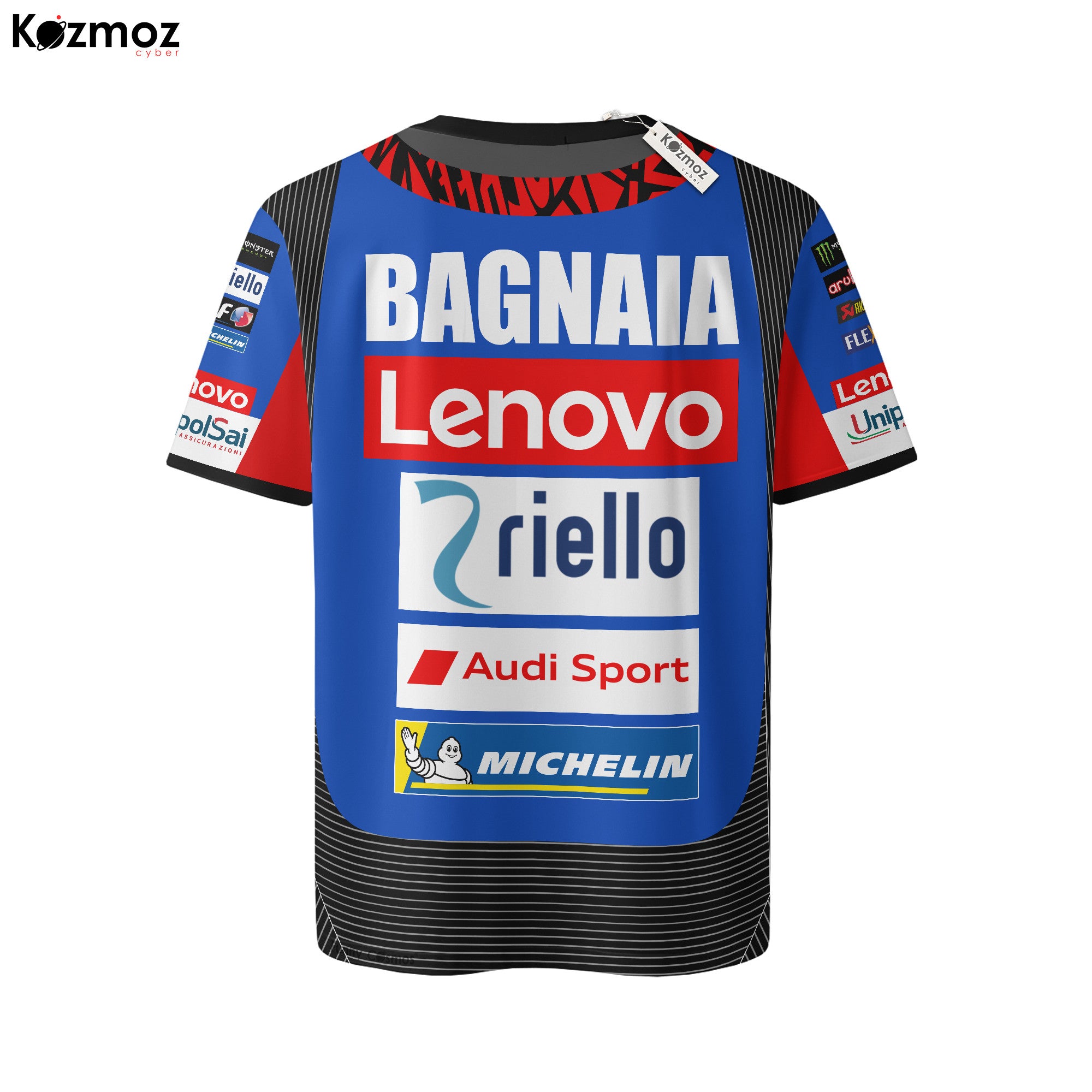 Francesco Bagnaia Racing Costume 2024 Blue Livery Collection - Ducati MotoGP Racing Team