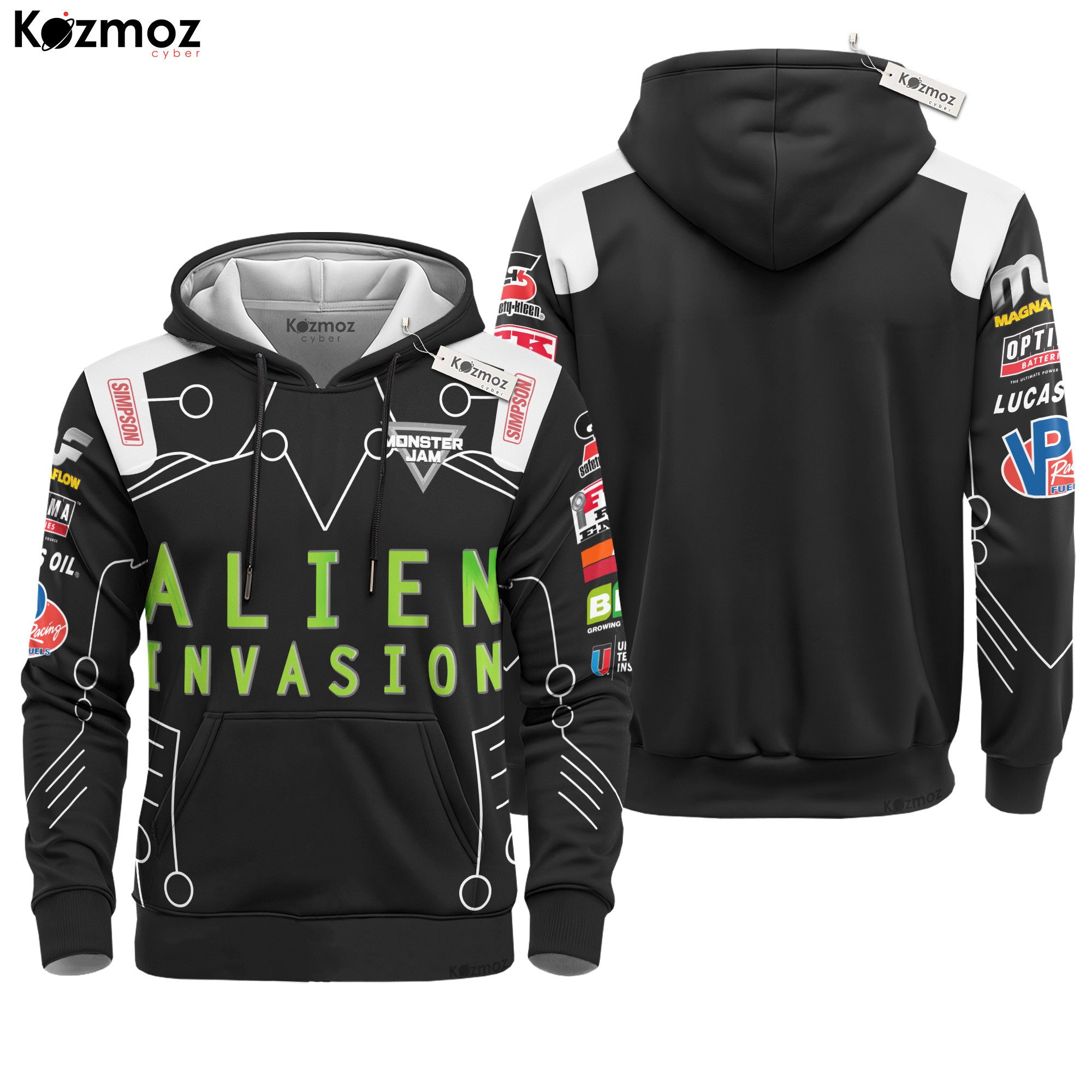 Alien Invasion Monster Truck Racing Costume Collection - Monster Jam Racing Suit -