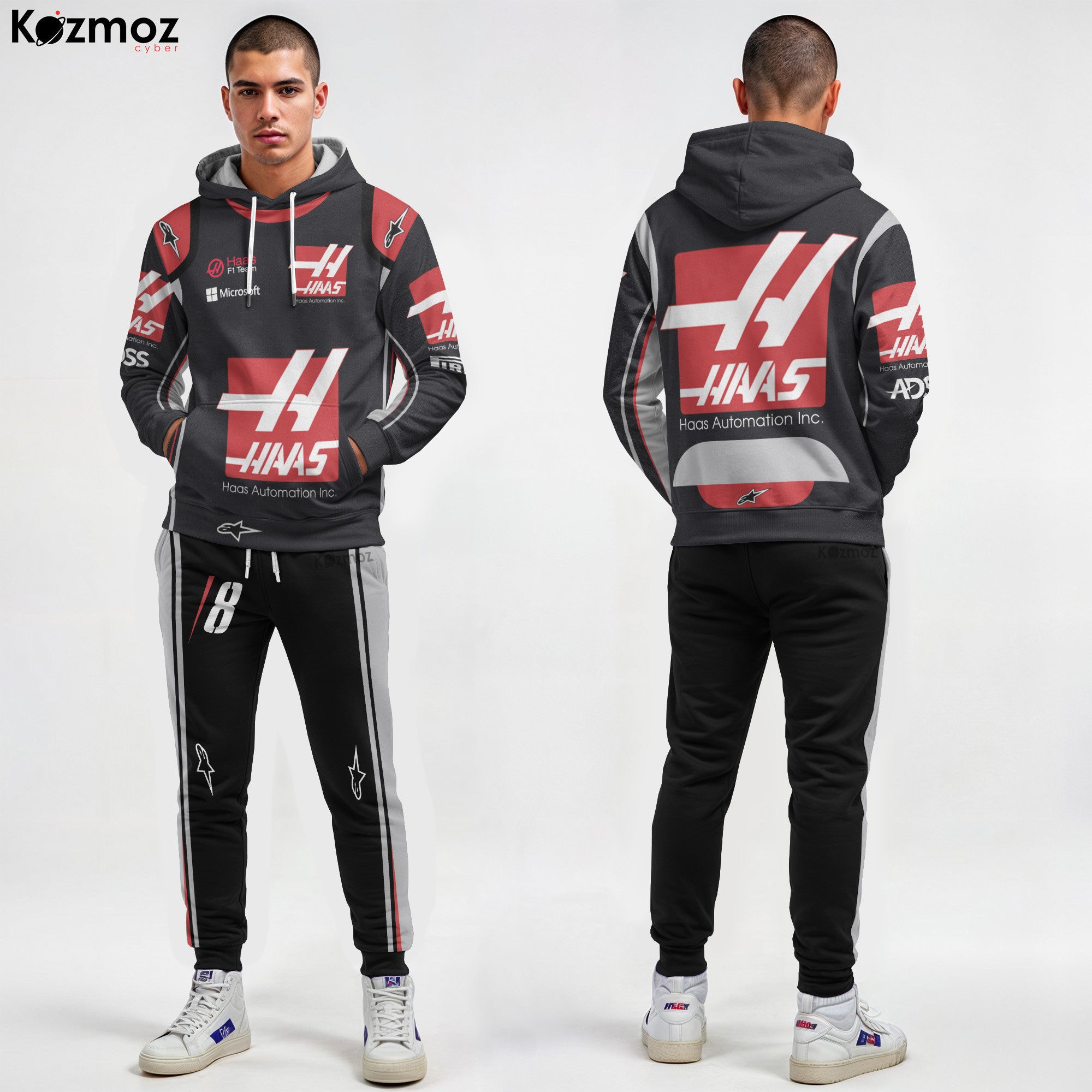 2020 Romain Grosjean Haas Race Suit Collection - Racing Team -