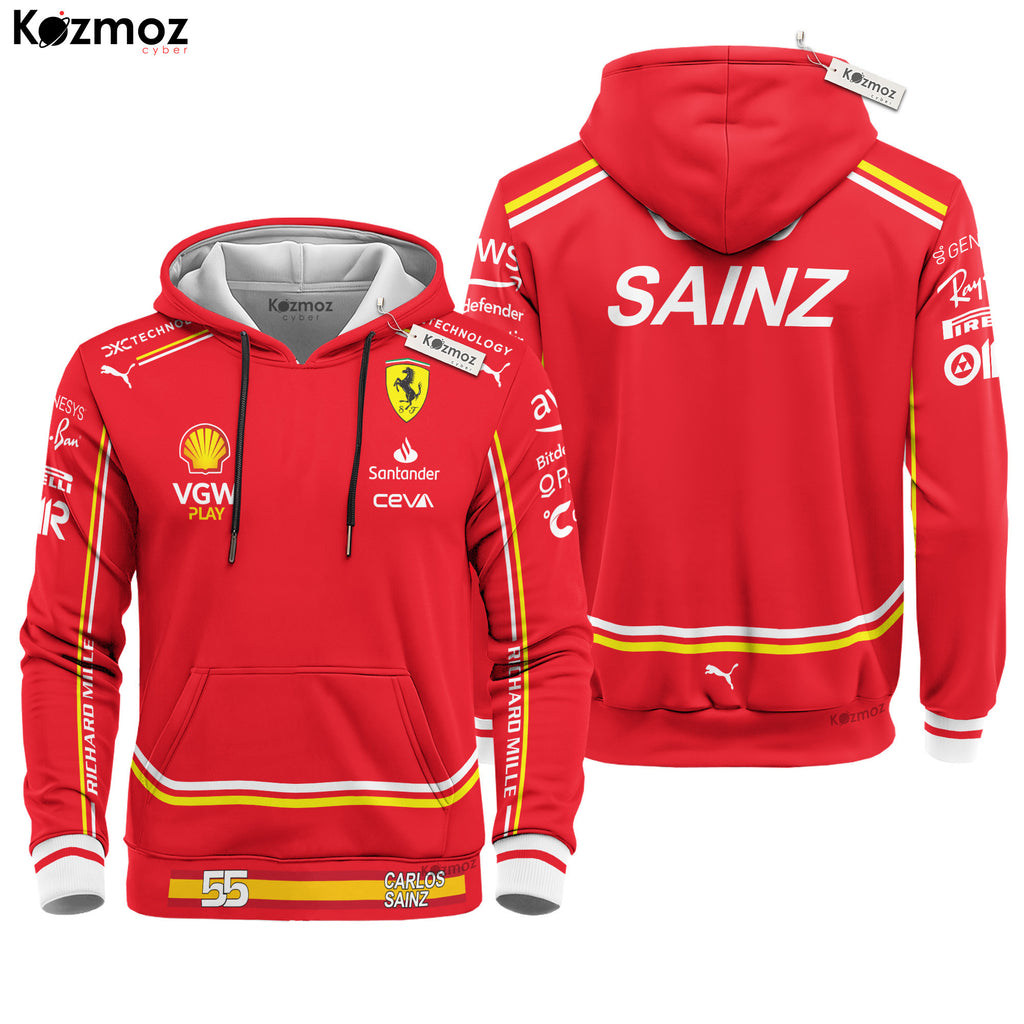 Carlos Sainz Racing Costume 2024 Collection - SF  Racing Team -