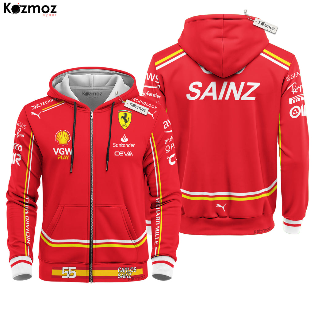 Carlos Sainz Racing Costume 2024 Collection - SF  Racing Team -