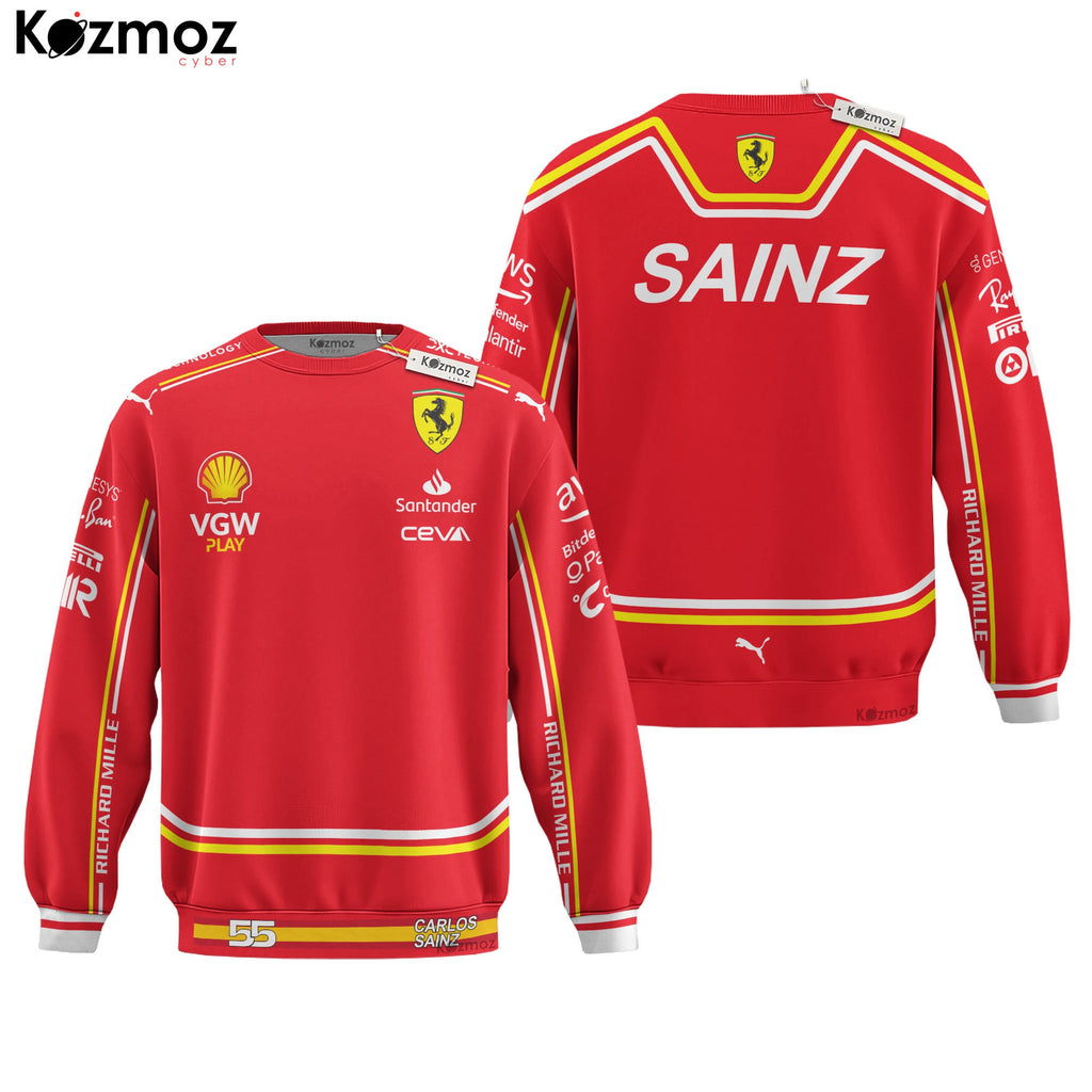 Carlos Sainz Racing Costume 2024 Collection - SF  Racing Team -