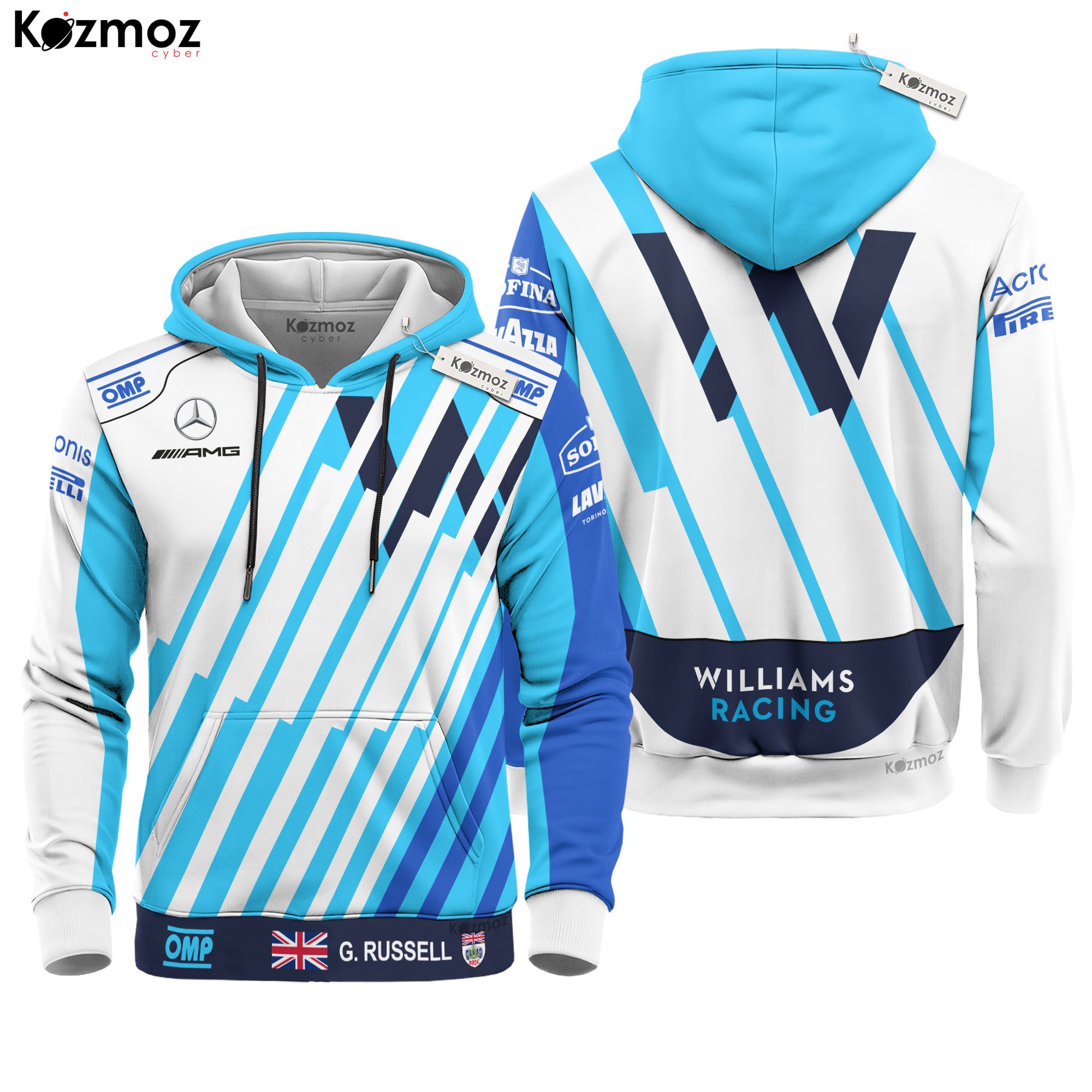 George Russell Racing Costume 2021 Official Test Collection -  Racing Team -