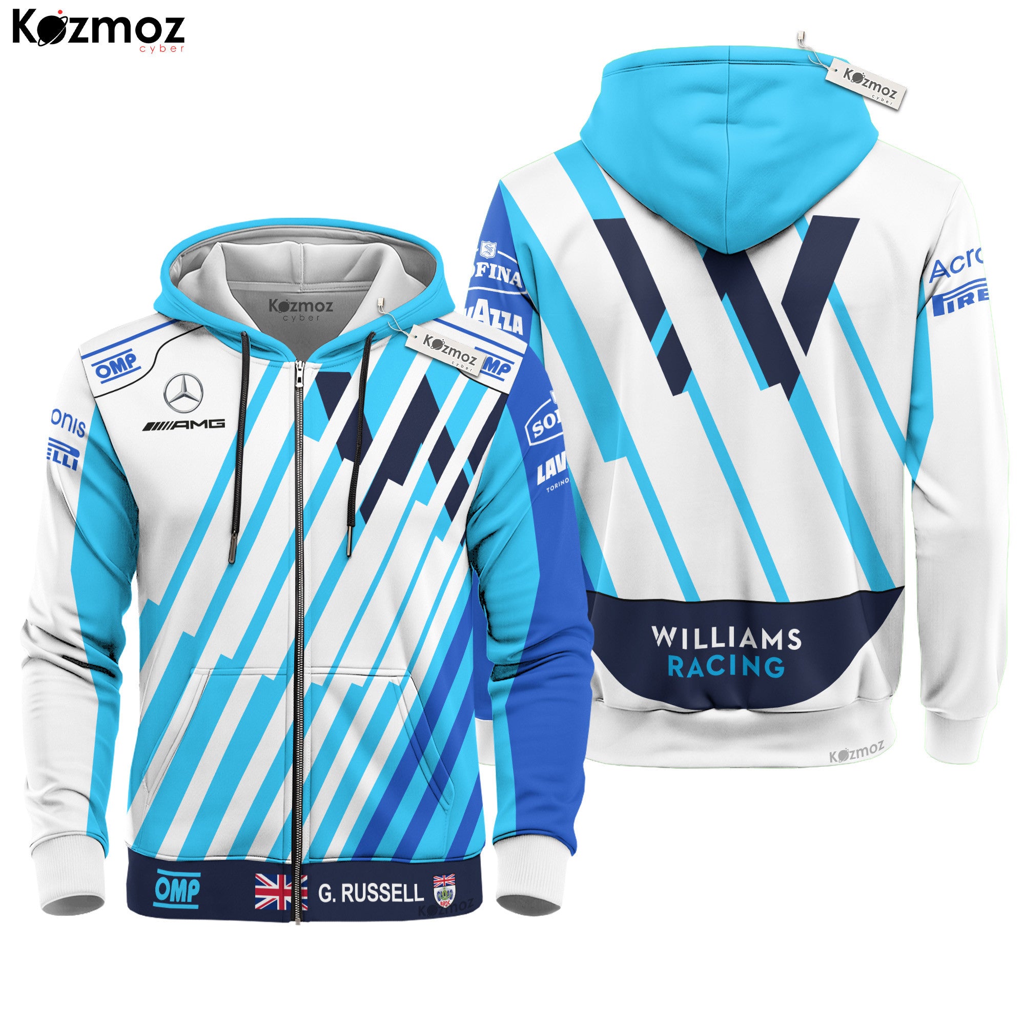 George Russell Racing Costume 2021 Official Test Collection -  Racing Team -