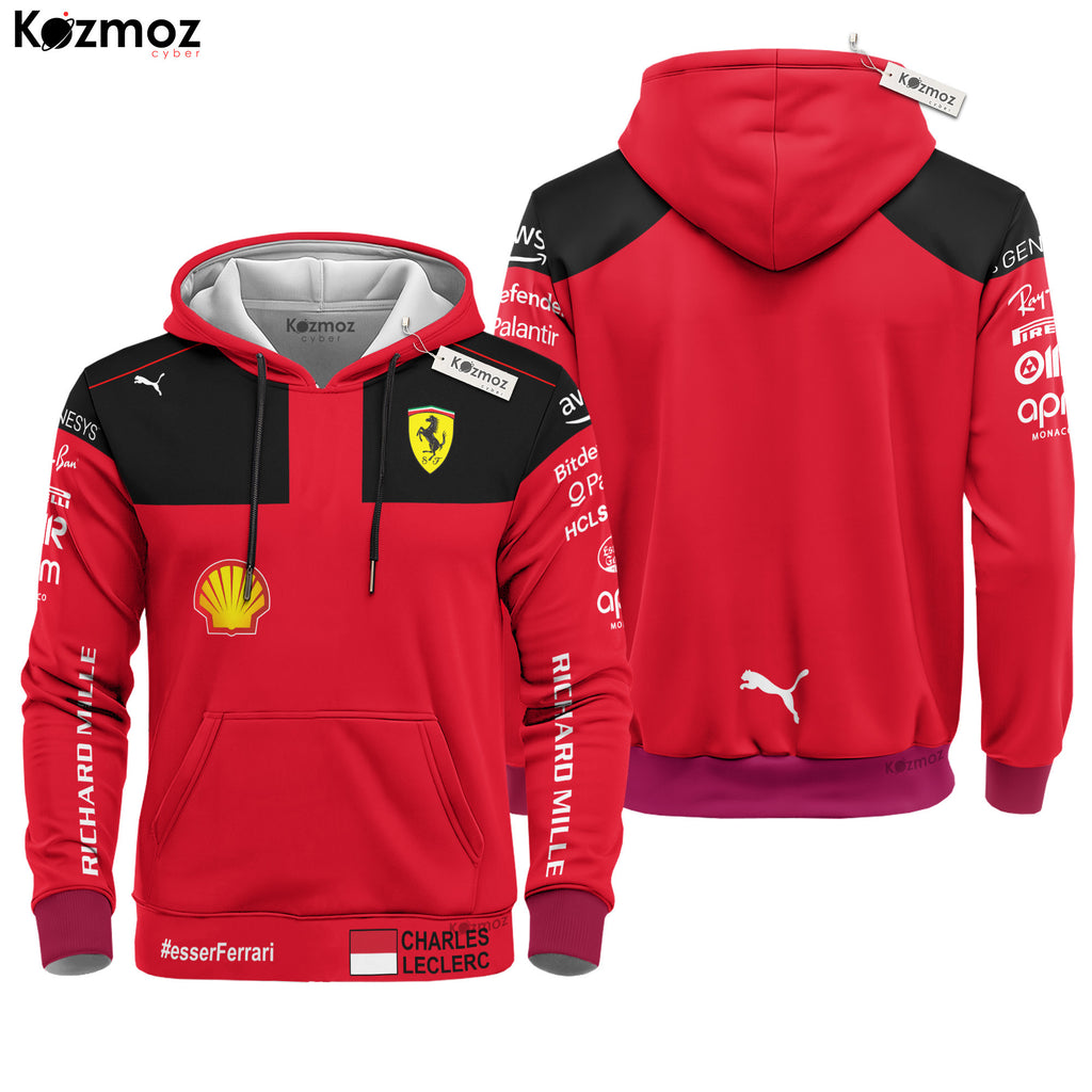 Charles Leclerc Racing Costume 2023 Collection - SF Racing Team -