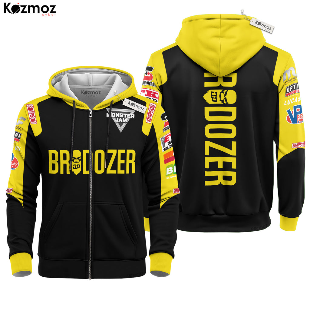 Diesel Power BroDozer Monster Truck Racing Costume Collection - Monster Jam Racing Team -