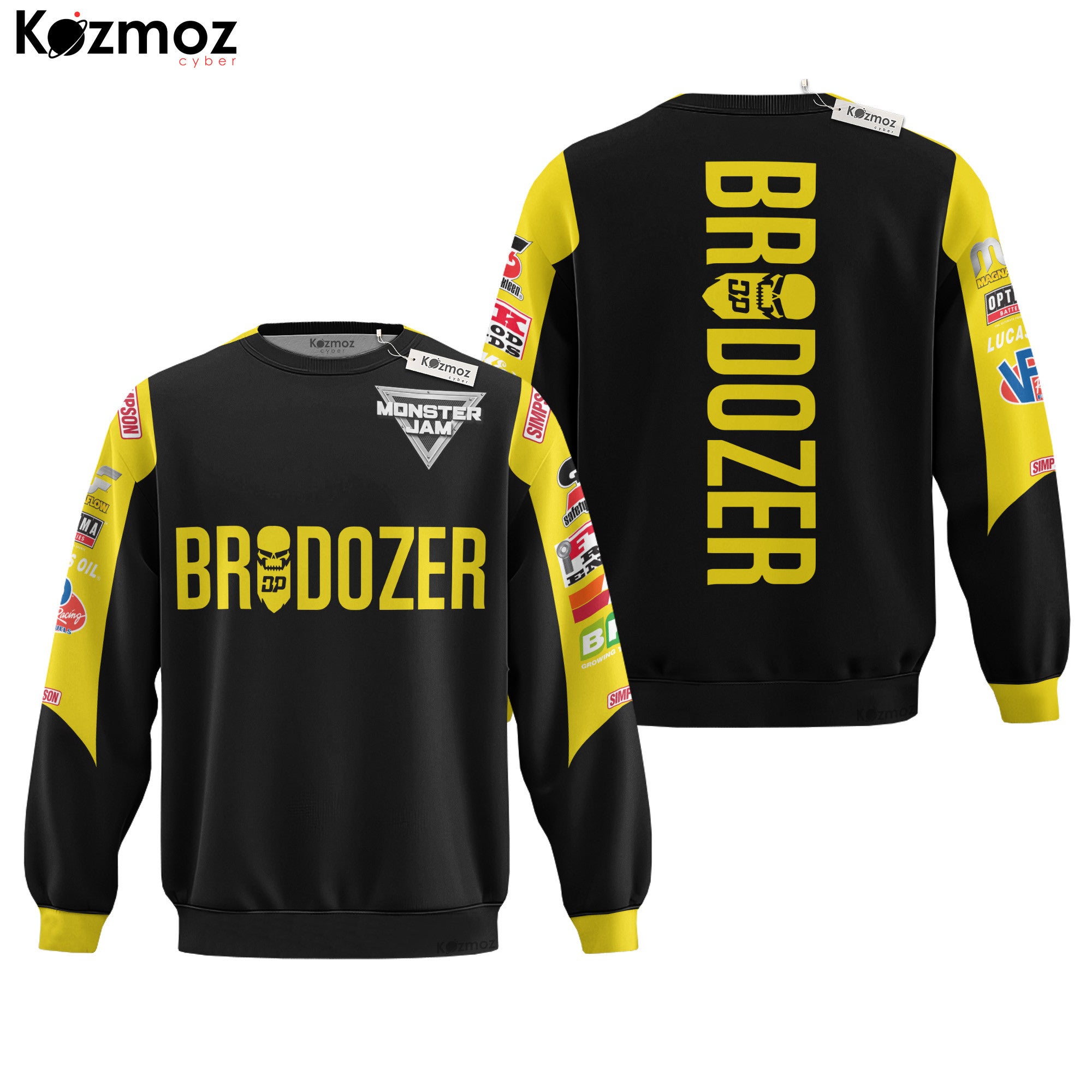 Diesel Power BroDozer Monster Truck Racing Costume Collection - Monster Jam Racing Team -