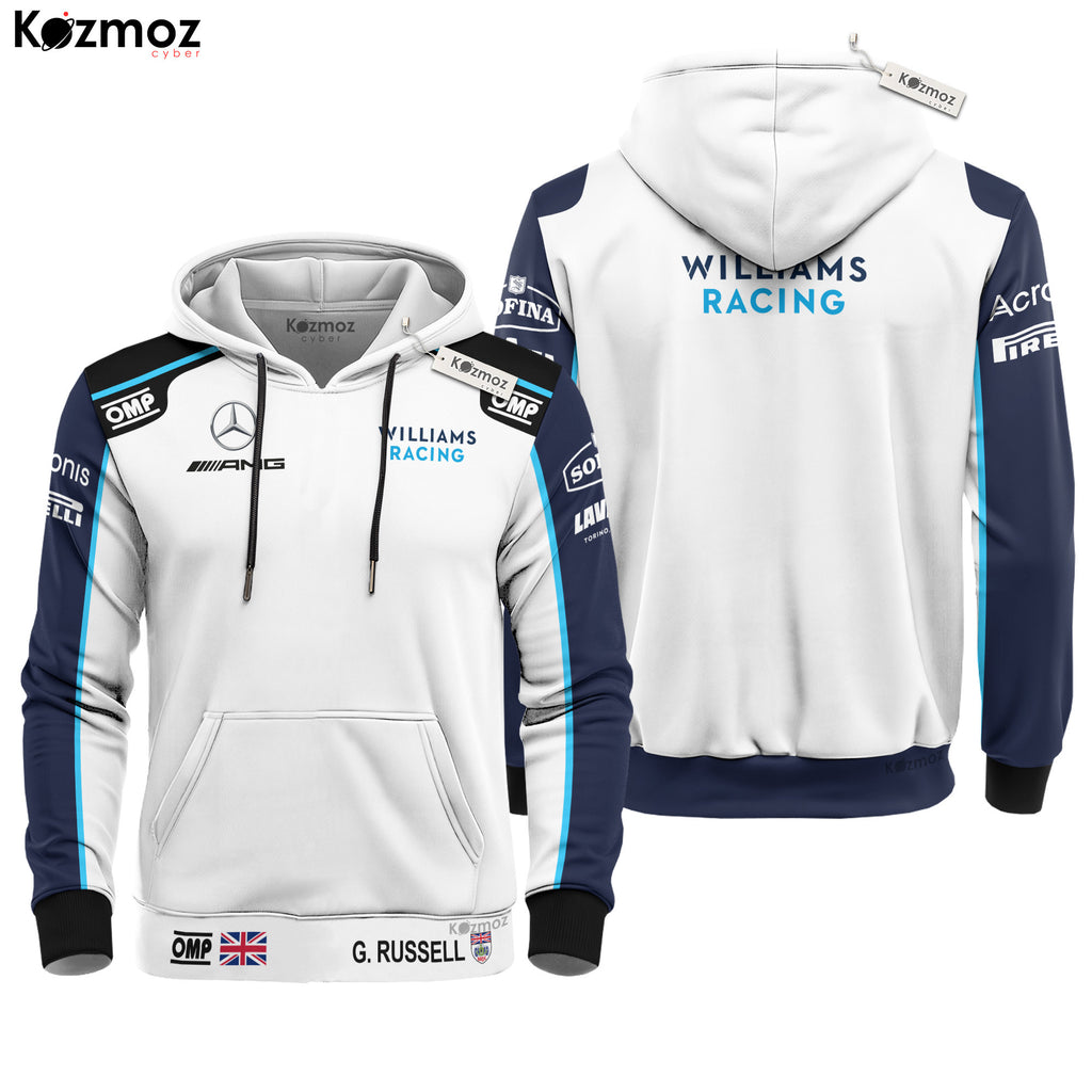 George Russell Racing Costume 2021 OMP Collection - Williams  Racing Team -